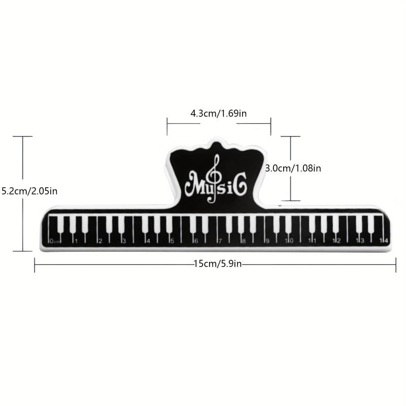 4pcs Piano Music Clip Bookmark Stand Plastic Sheet Music Stand