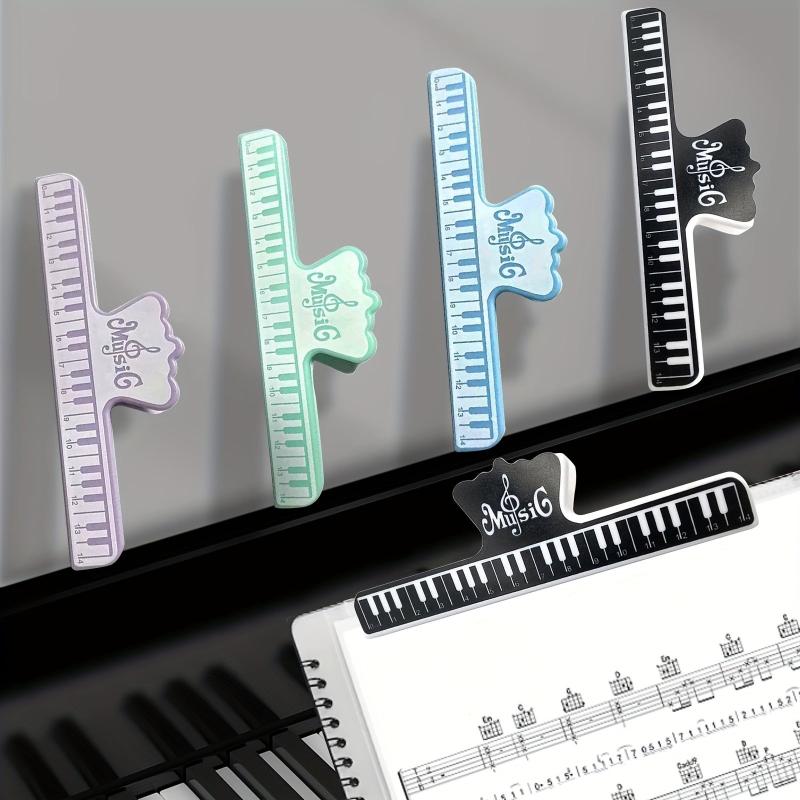 4pcs Piano Music Clip Bookmark Stand Plastic Sheet Music Stand