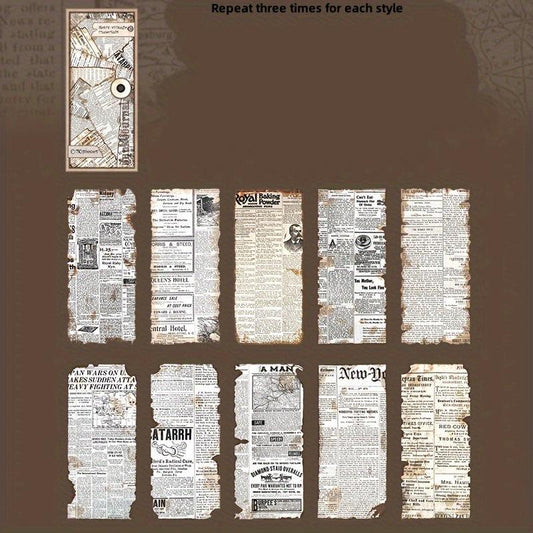 30pcs Old Dream Book Series Art Notebook Paper Pack