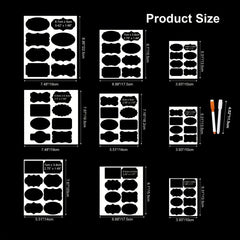 72pcs Chalkboard Label Set, 2 Marker, Reusable Waterproof Chalk Label