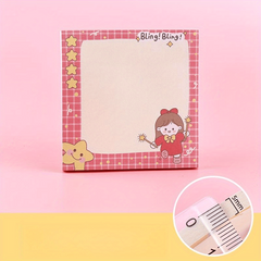 50sheets Cartoon Star Girl Sticky Notes Office Home Reminder Memo Stickers