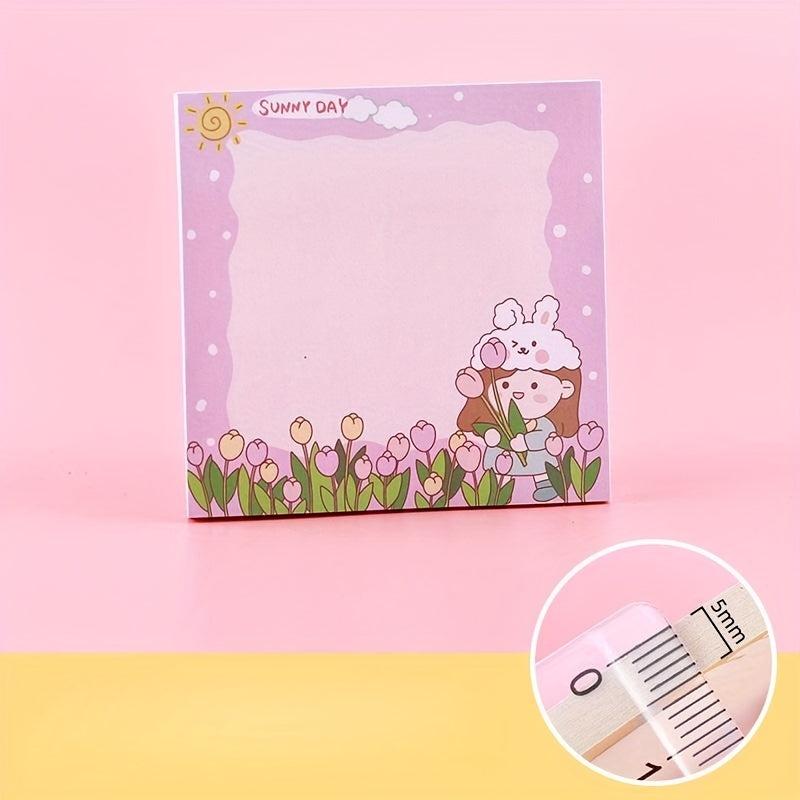 50sheets Cartoon Star Girl Sticky Notes Office Home Reminder Memo Stickers