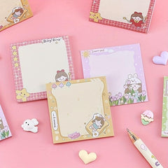 50sheets Cartoon Star Girl Sticky Notes Office Home Reminder Memo Stickers