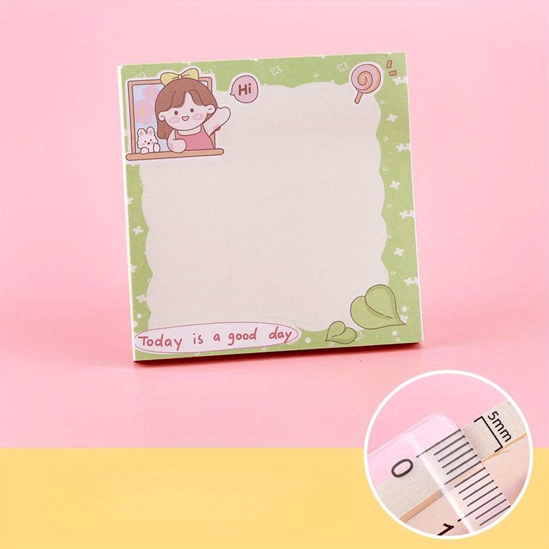 50sheets Cartoon Star Girl Sticky Notes Office Home Reminder Memo Stickers