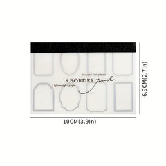 Japanese Light Retro Contracted Hands DIY Message Paper Pad x 6