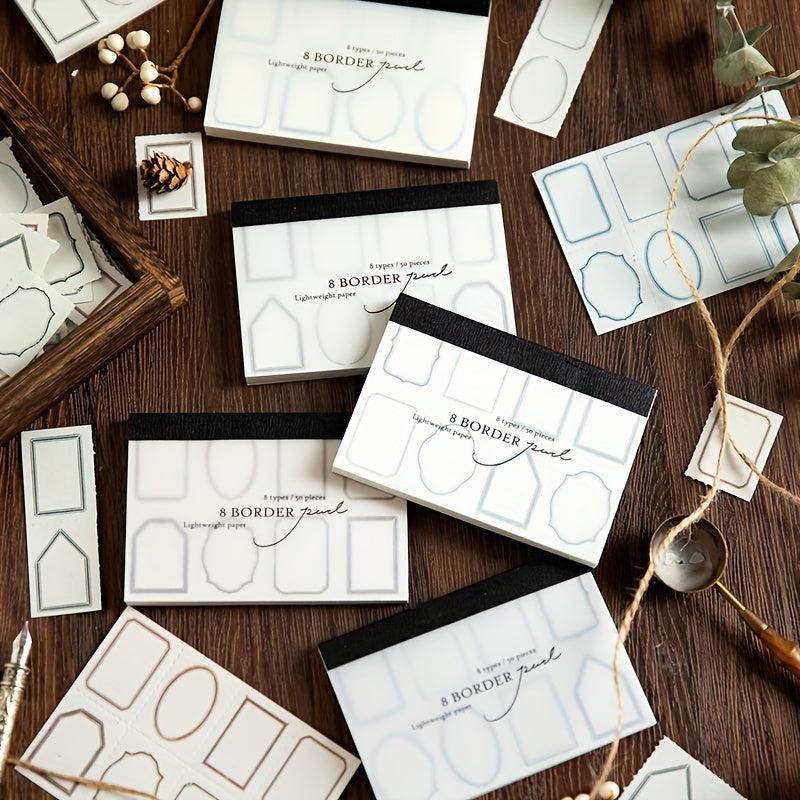 Japanese Light Retro Contracted Hands DIY Message Paper Pad x 6