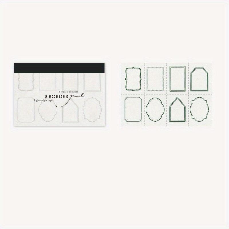 Japanese Light Retro Contracted Hands DIY Message Paper Pad x 6