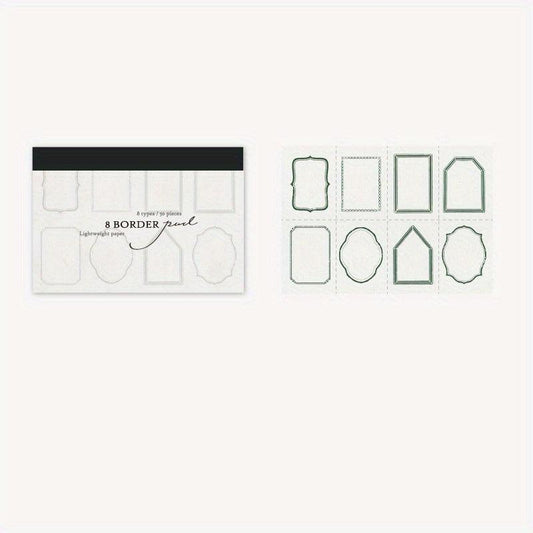Japanese Light Retro Contracted Hands DIY Message Paper Pad x 6