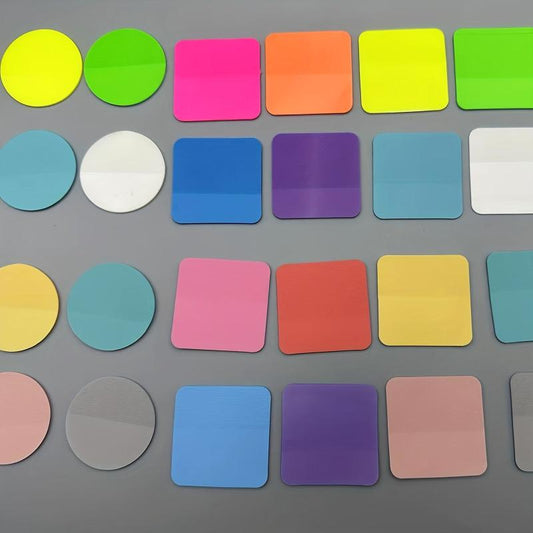 8pcs Colorful Round Sticky Notes Macaron Transparent Index Stickers