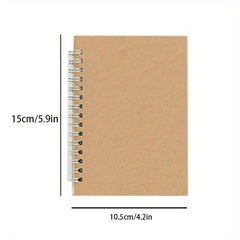 100 Pages Spiral Coil Notebook Sketch Pad Memo Notepad