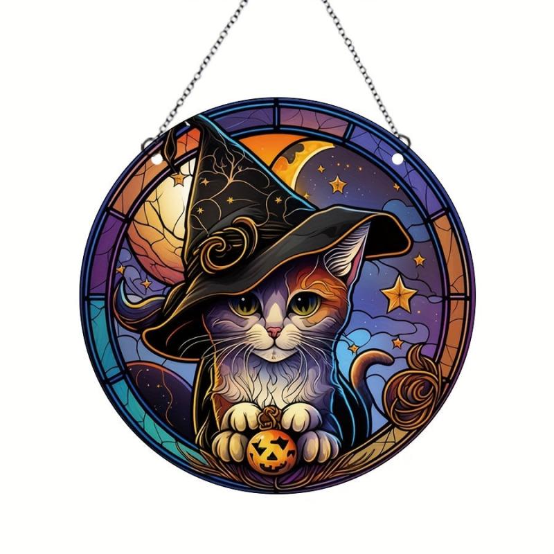 Halloween Front Door And Window Acrylic Decoration Set