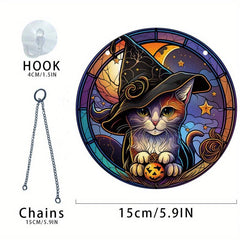 Halloween Front Door And Window Acrylic Decoration Set