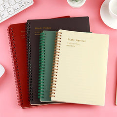 B5 Grid Coil Morandi Notebook Retro PP Hot Cover Student Prize