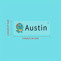 Personalized Waterproof Name Sticker for School - Medium Size