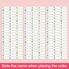 Personalized Waterproof Name Sticker for School - Medium Size