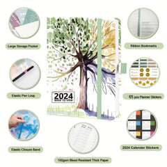 2023 A4 Week To View Diary PU Leather Hard Cover January-December