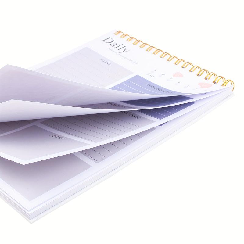 BUBU Purple Daily Planner Notepad - Stay Organized and Motivated