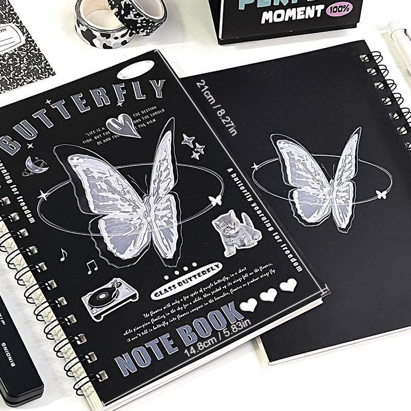 Crystal Glass Texture Coil Notebook For Students A5