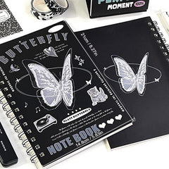 Crystal Glass Texture Coil Notebook For Students A5