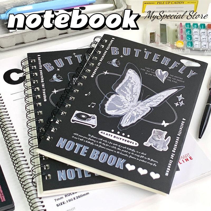 Crystal Glass Texture Coil Notebook For Students A5