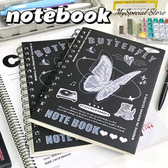 Crystal Glass Texture Coil Notebook For Students A5
