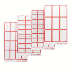 10 Sheets Self-Adhesive Label Stickers for Handwritten Marking