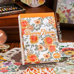 Vintage Yellow Flowers Scrapbook Paper - 200 Sheets