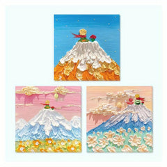 3x3 Painting Pattern Sticky Notes 3 Packs, 4 Series, 90 Sheets