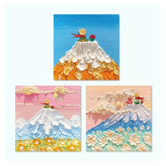 3x3 Painting Pattern Sticky Notes 3 Packs, 4 Series, 90 Sheets