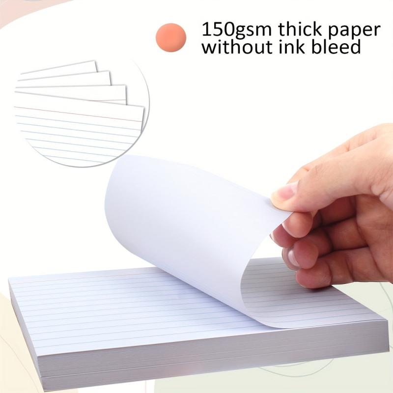 Ruled Index Cards 10 X 15 100 Sheets Flashcards for Studying