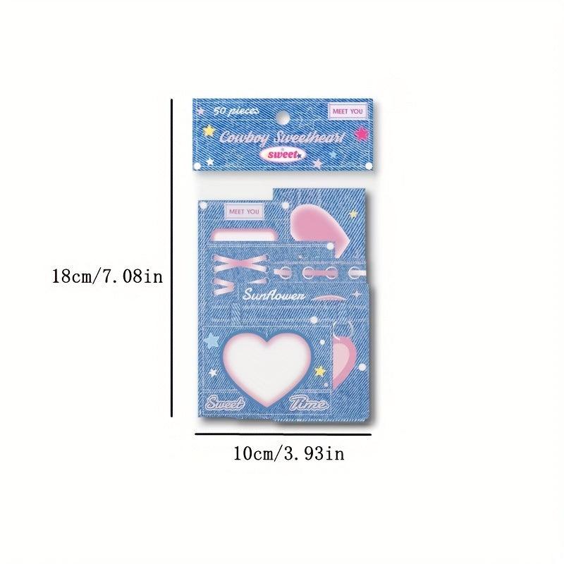 50pcs Tearable Sticky Notes - Add Personality to Messages