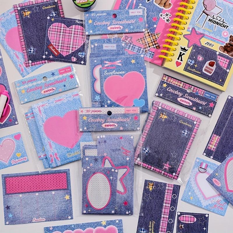 50pcs Tearable Sticky Notes - Add Personality to Messages