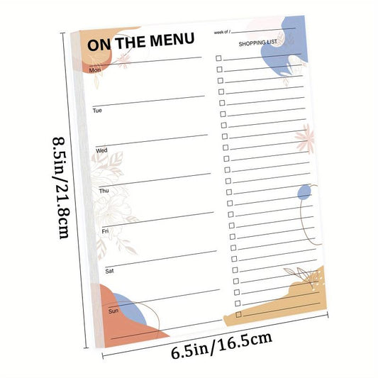 Weekly Meal Planner Grocery List Magnetic Notepads