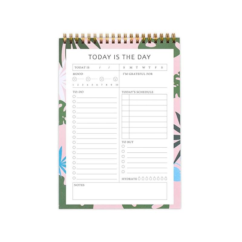 Daily Planner Notepad Undated 52 Sheets Tear Off Checklist Hourly Schedule