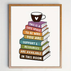 Classroom Decor Safe Space Wall Art Inclusive Art Students Room Decor