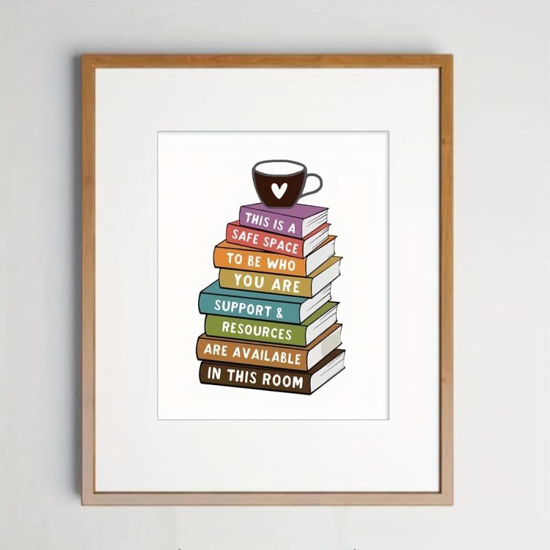 Classroom Decor Safe Space Wall Art Inclusive Art Students Room Decor