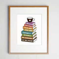 Classroom Decor Safe Space Wall Art Inclusive Art Students Room Decor
