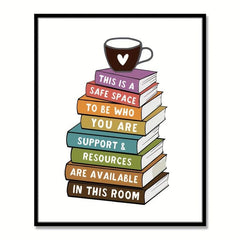 Classroom Decor Safe Space Wall Art Inclusive Art Students Room Decor