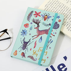 A5 Hardcover Journal Diary Animal Plant Cover Lined Pages Notebook