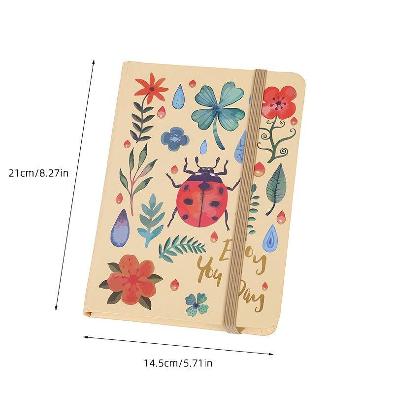 A5 Hardcover Journal Diary Animal Plant Cover Lined Pages Notebook