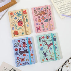 A5 Hardcover Journal Diary Animal Plant Cover Lined Pages Notebook