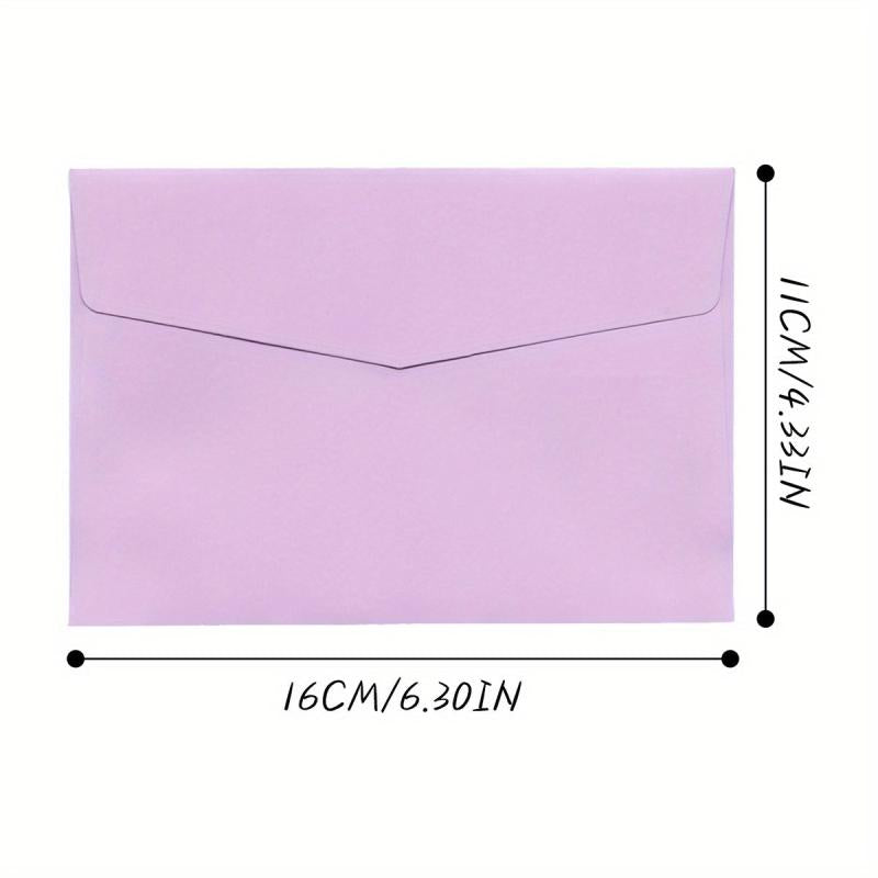 10 Pack Colored Envelopes for Invitations Weddings Photos Postcards