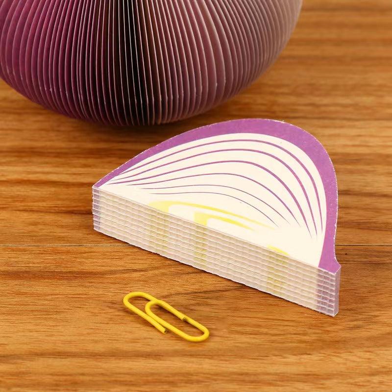 2pcs 3D Fruit & Veg Stickless Note Paper - 250 Pages/Package