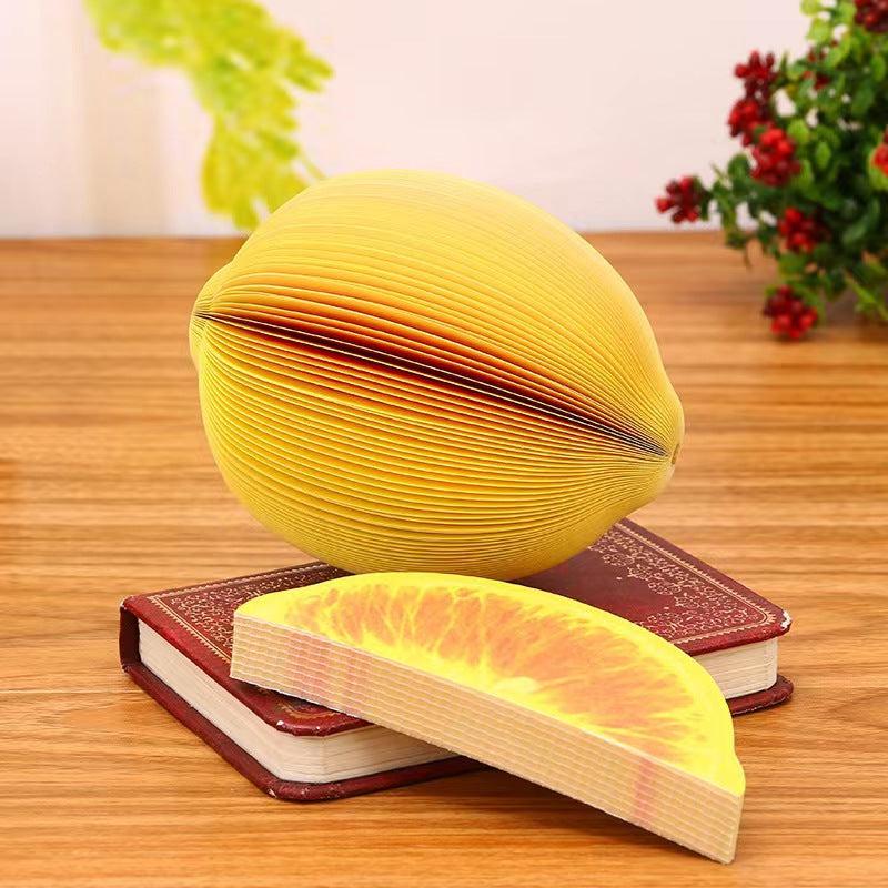 2pcs 3D Fruit & Veg Stickless Note Paper - 250 Pages/Package