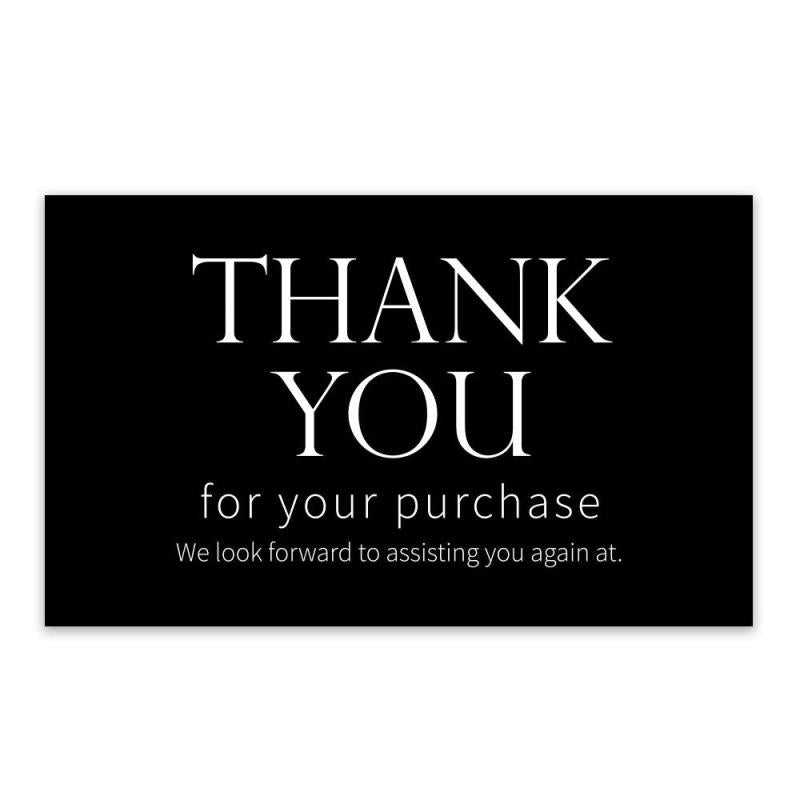 50 Thank You Cards for Commercial Decoration and Gift Wrapping