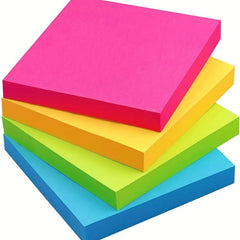 300 Sheets Fluorescent Sticky Notes Self-adhesive Colored Memo Notepad