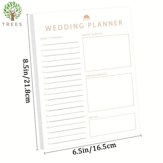 Trees Wedding Planner Book And Organizer For Bride