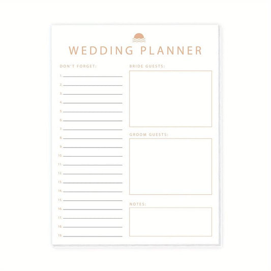 Trees Wedding Planner Book And Organizer For Bride