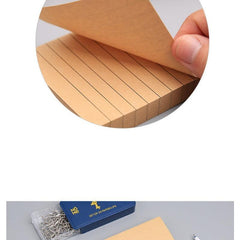 1pc Sticky Notes Box Horizontal Lines Blank Self Stick Note Pads
