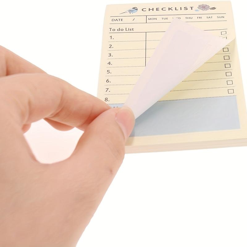 Small To-Do List Sticky Notes and Planner with Checklist Sticky Notes - 2 Sets